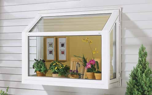 Specialty shaped window installed in a custom home