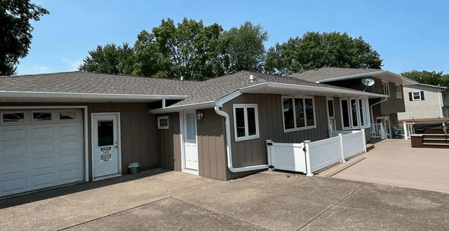 Seamless gutter installed on home exterior