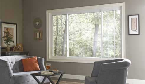 Glider window providing wide panoramic view