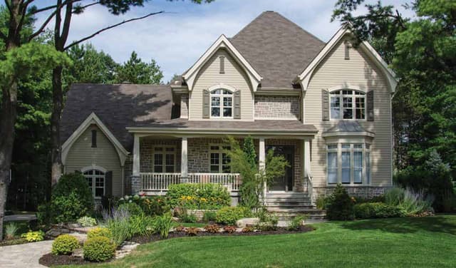 Steel siding installed on home