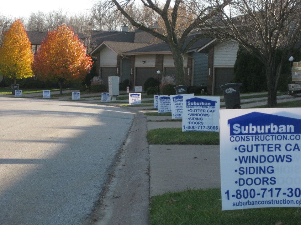 Vinyl siding installed on Quad Cities home by Suburban Construction